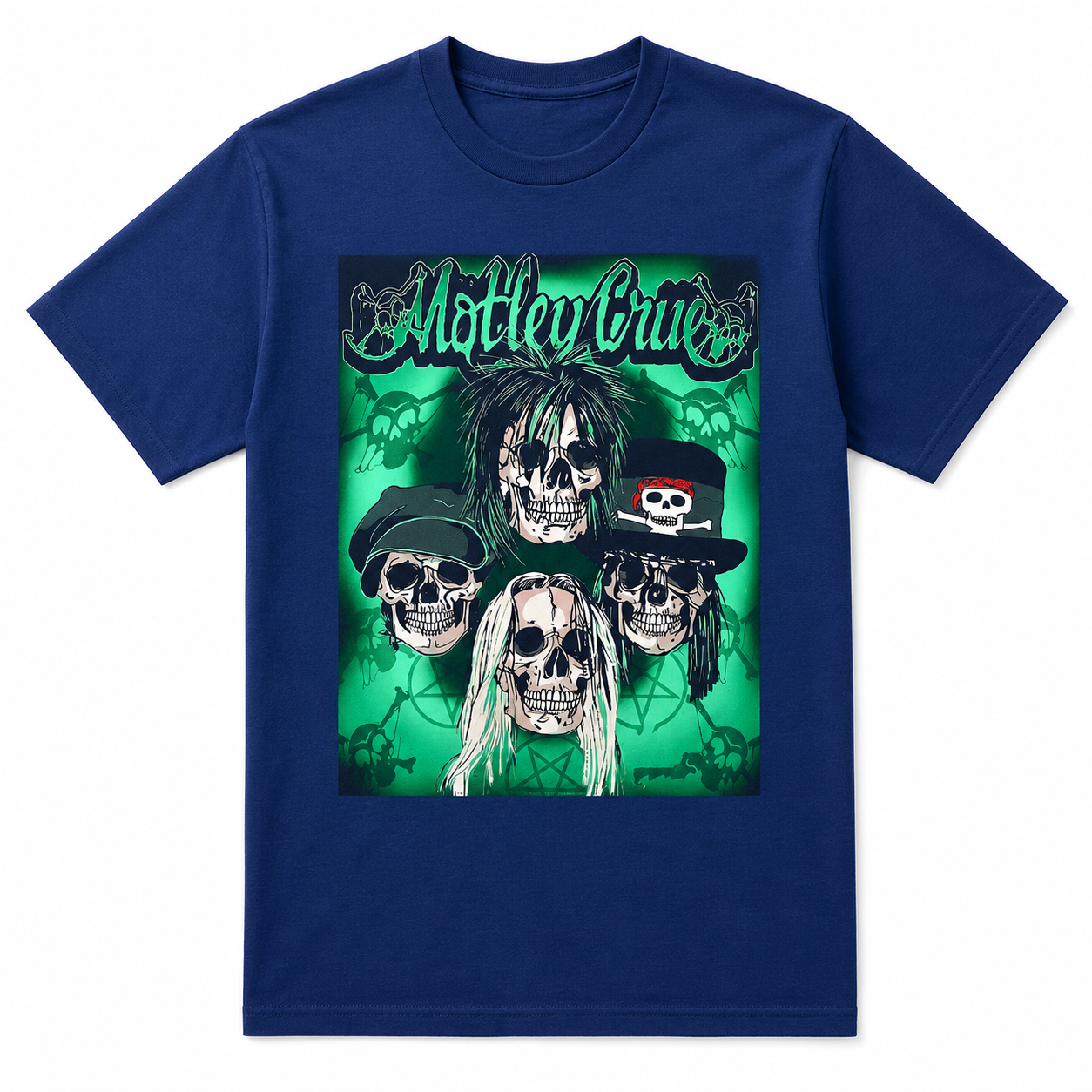 Camiseta Algodon Motley Crue Skull Style