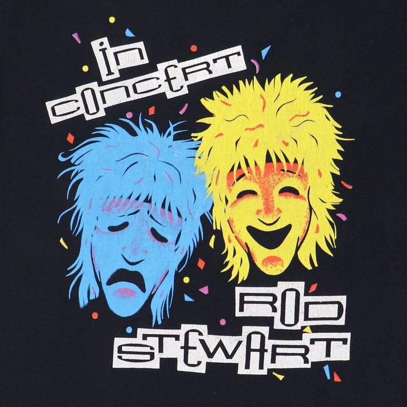 Vintage 1988 rod stewart out of order tour shirt