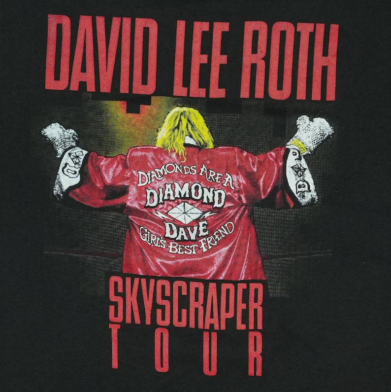 vintage 1988 David Lee Roth Skyscraper Tour Shirt