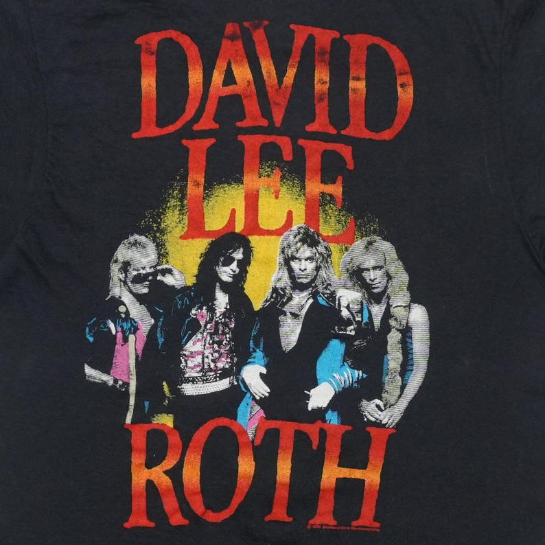 vintage 1986 David Lee Roth Shirt