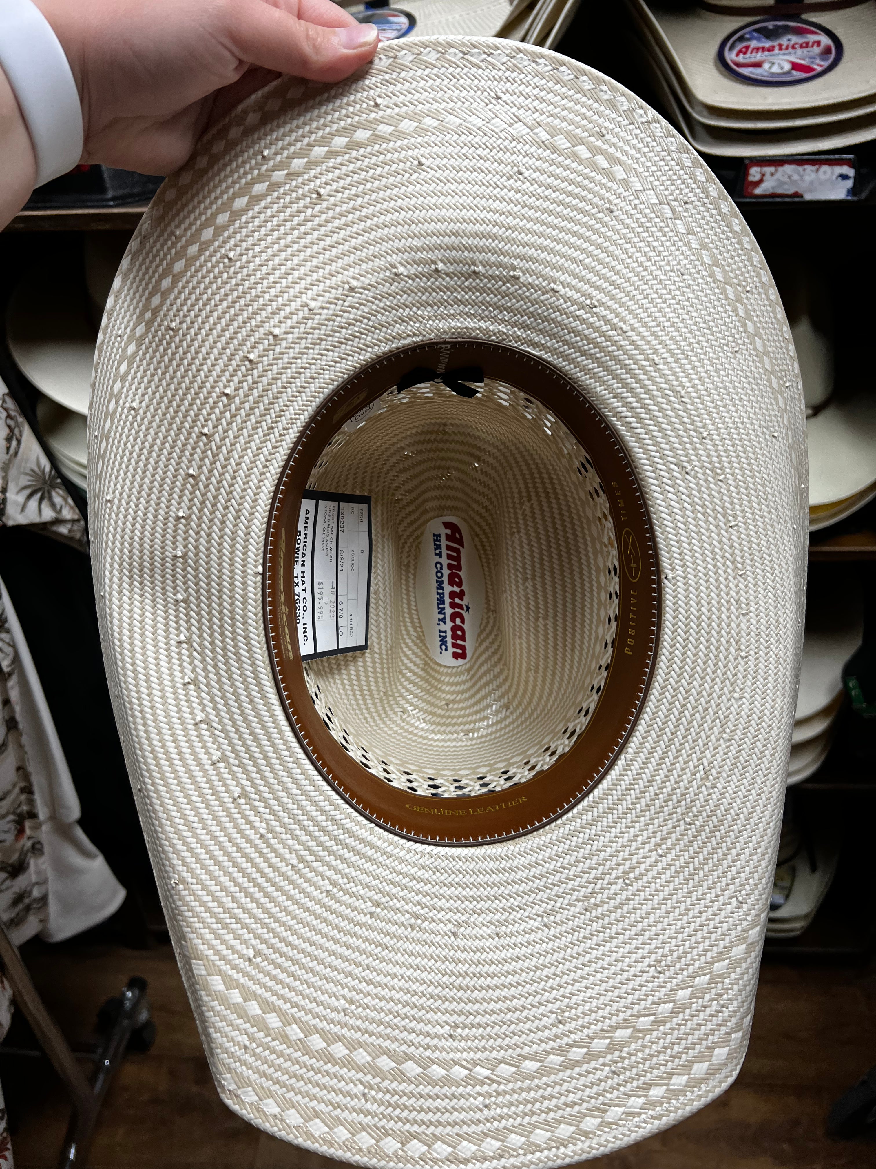 American Texas-company 2C Whiskey Straw Hat (7700)