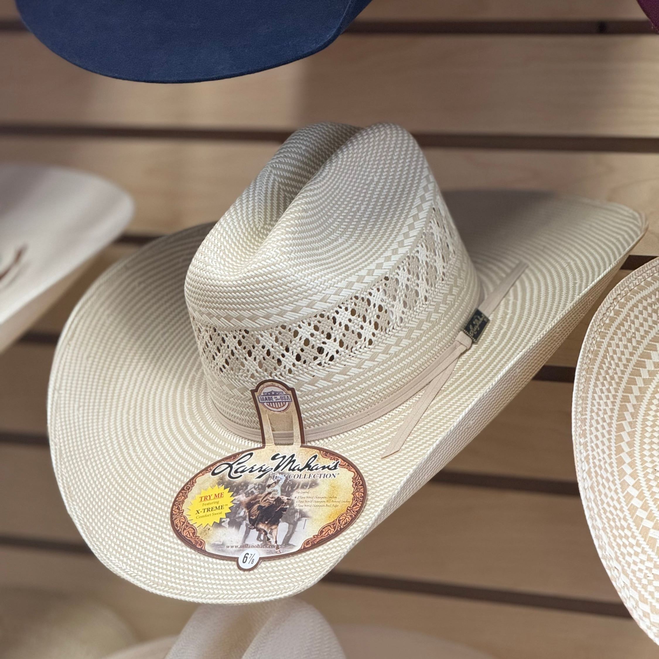 Larry Mahan 10x 42COWX  Straw Hat Cowboy IVORY