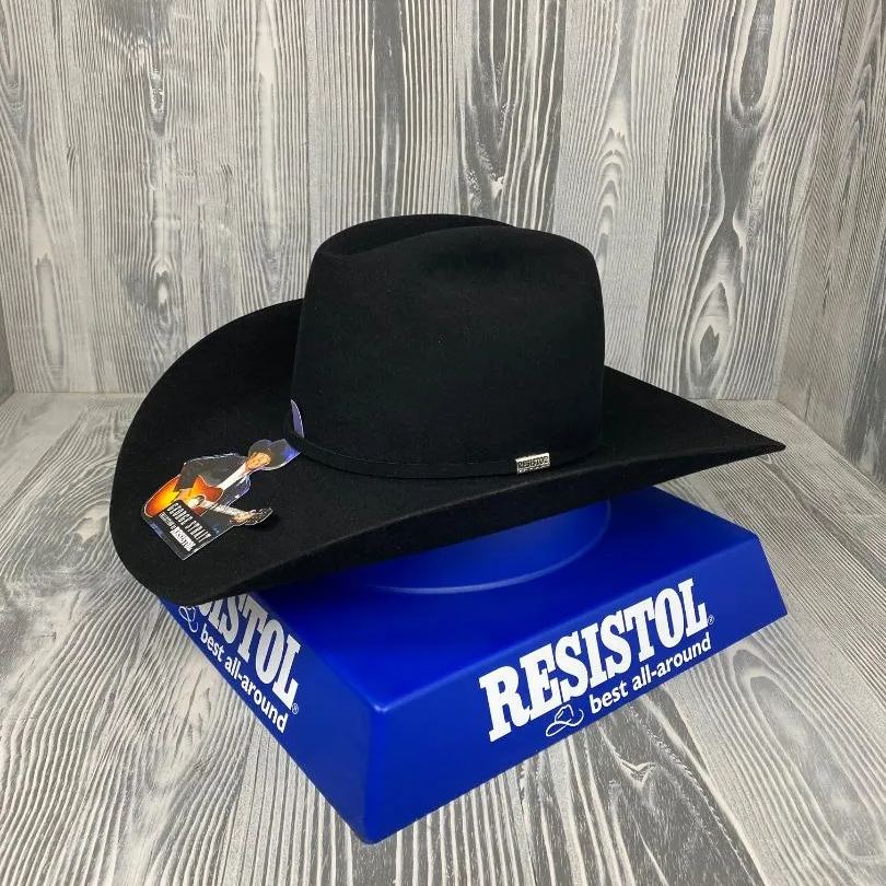 RES 6X George Strait Ranch Road Black Felt Cowboy Hat