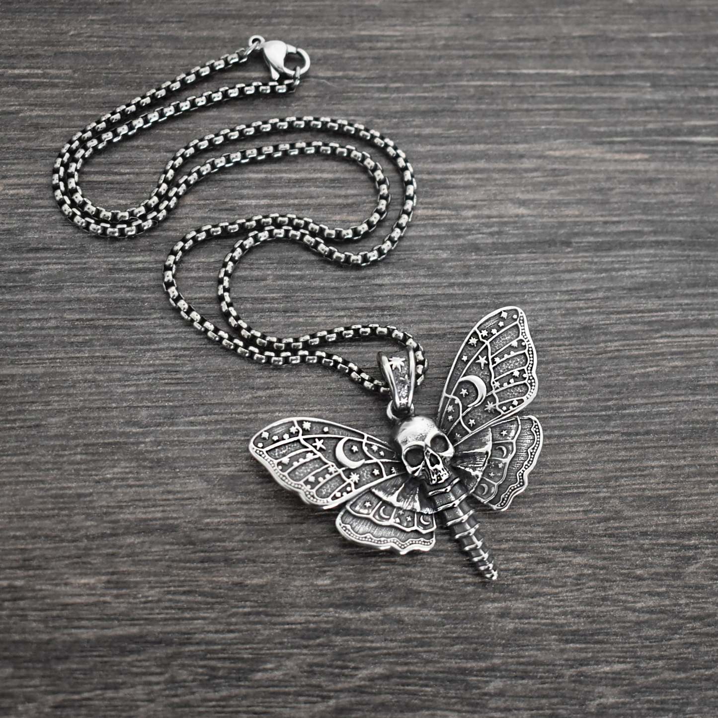 Celestial Death Moth necklace