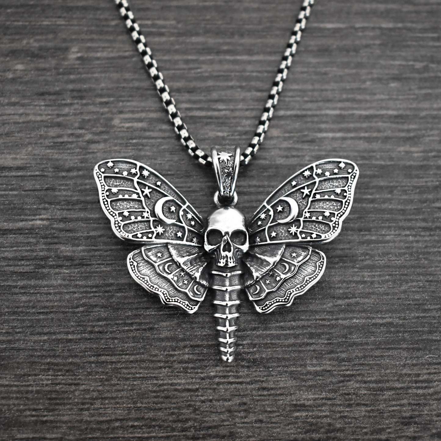 Celestial Death Moth necklace