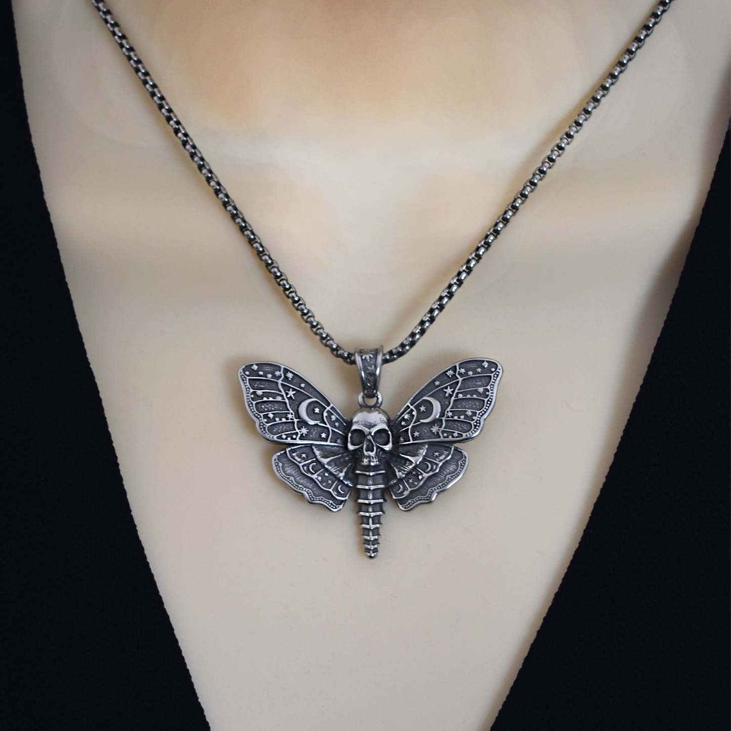 Celestial Death Moth necklace