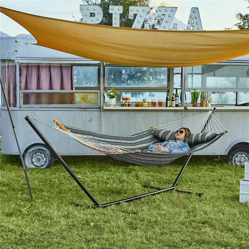 Outdoor Hammock with Stand & Bag – $29.99 Flash Sale!