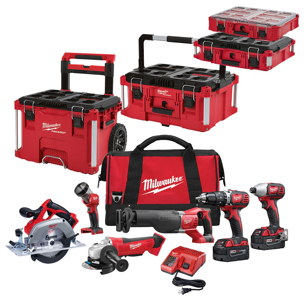 Packout Tool Boxes | 2696 M18 18V 6 Cordless Tool Battery Kit W/ 3 
