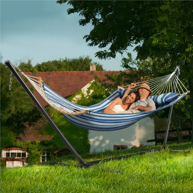 Outdoor Hammock with Stand & Bag – $29.99 Flash Sale!