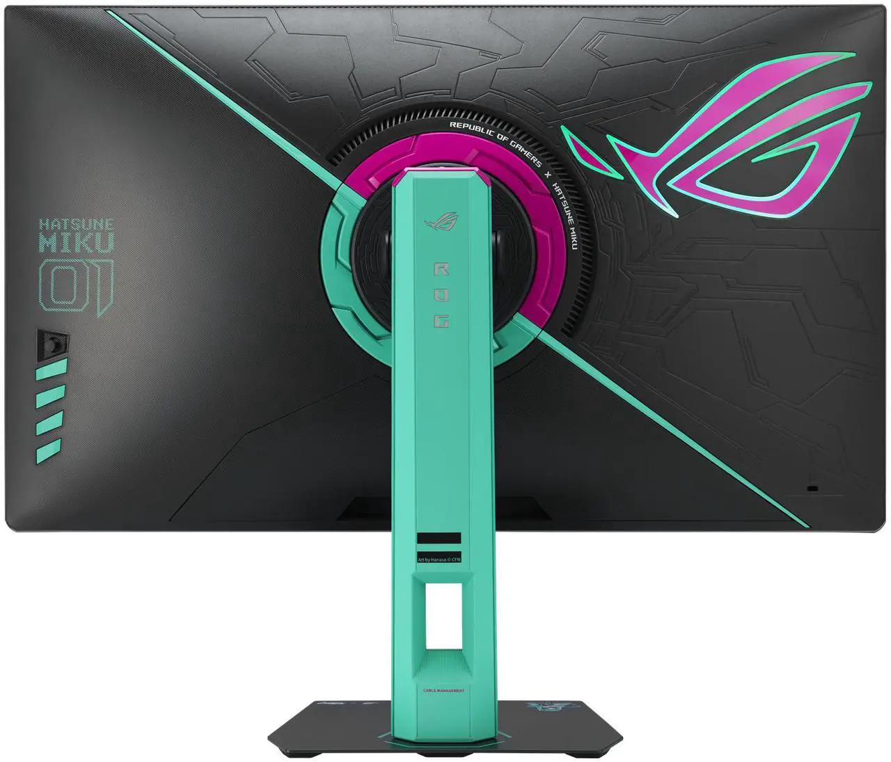ASUS ROG Strix XG27ACMEG-G Hatsune Miku Edition Monitor – 27-inch 2560x1440, 260Hz OC (Above 144Hz), 0.3ms (min.), Fast IPS, Extreme Low Motion Blur Sync