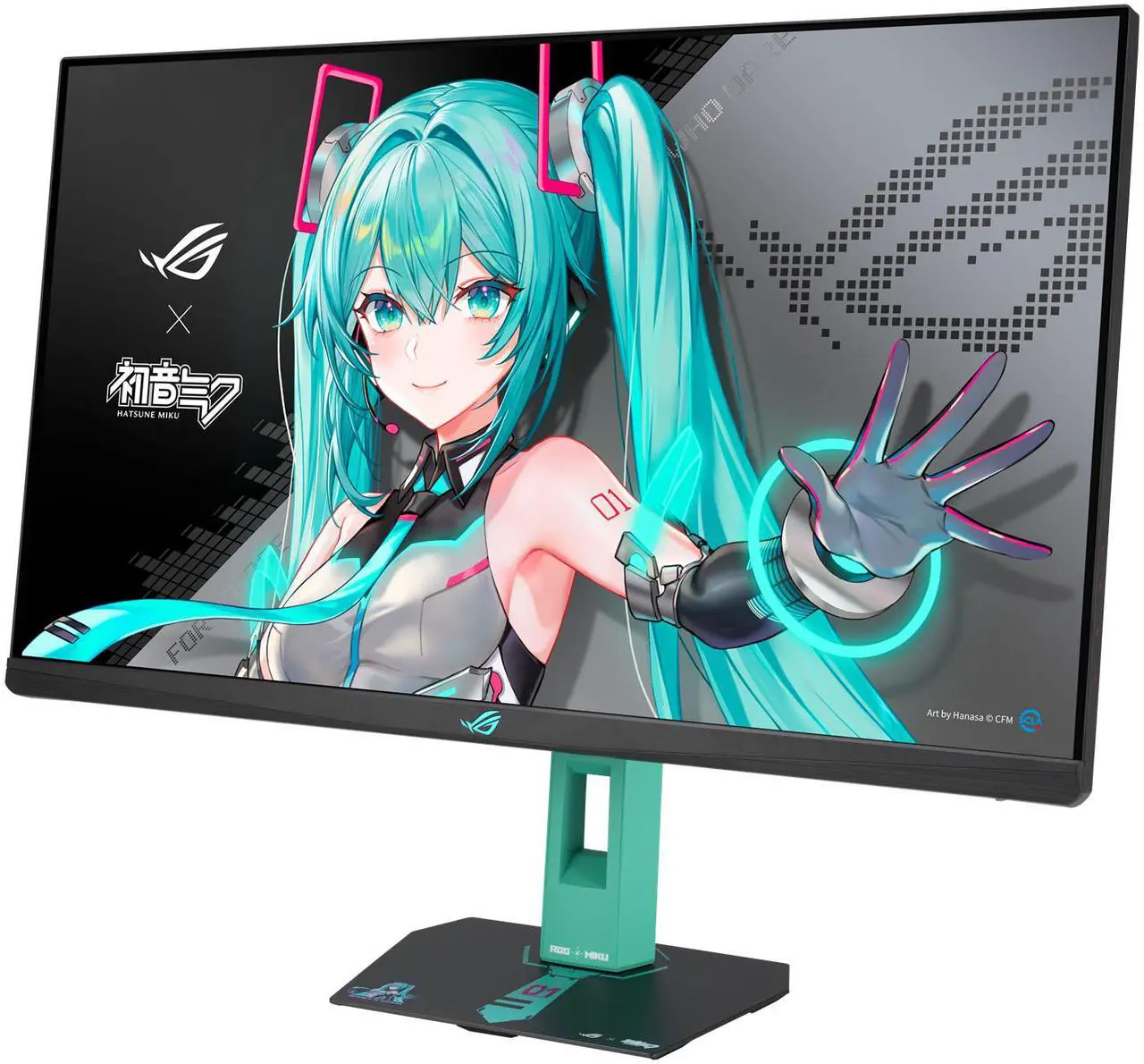 ASUS ROG Strix XG27ACMEG-G Hatsune Miku Edition Monitor – 27-inch 2560