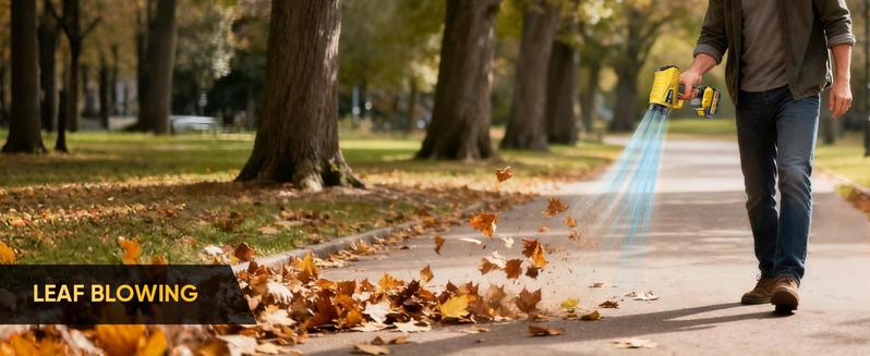 GEVEELIFE Turbo Jet Blower 200W Cordless Leaf Blower | 3 Nozzles + 2 Batteries | Super Powerful Airflow for Home & Garden/New year Gift