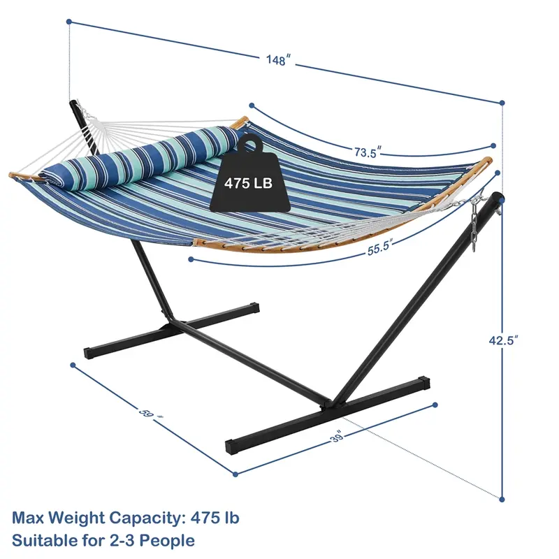 Outdoor Hammock with Stand & Bag – $29.99 Flash Sale!