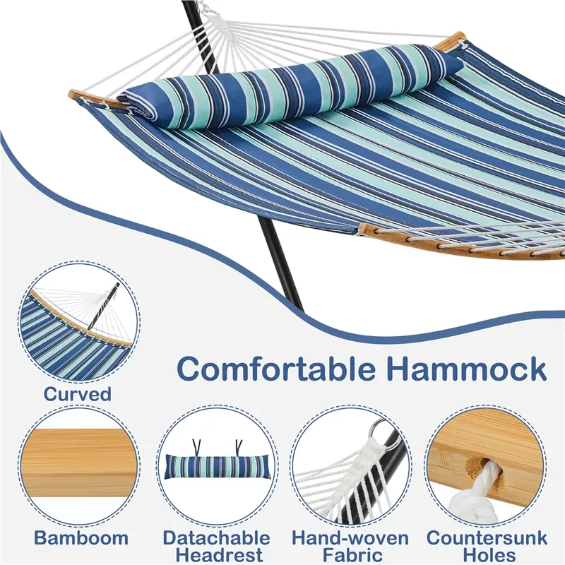 Outdoor Hammock with Stand & Bag – $29.99 Flash Sale!