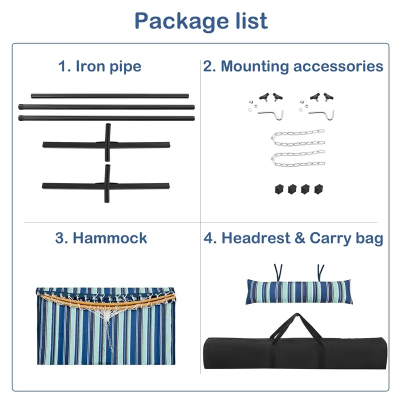 Outdoor Hammock with Stand & Bag – $29.99 Flash Sale!