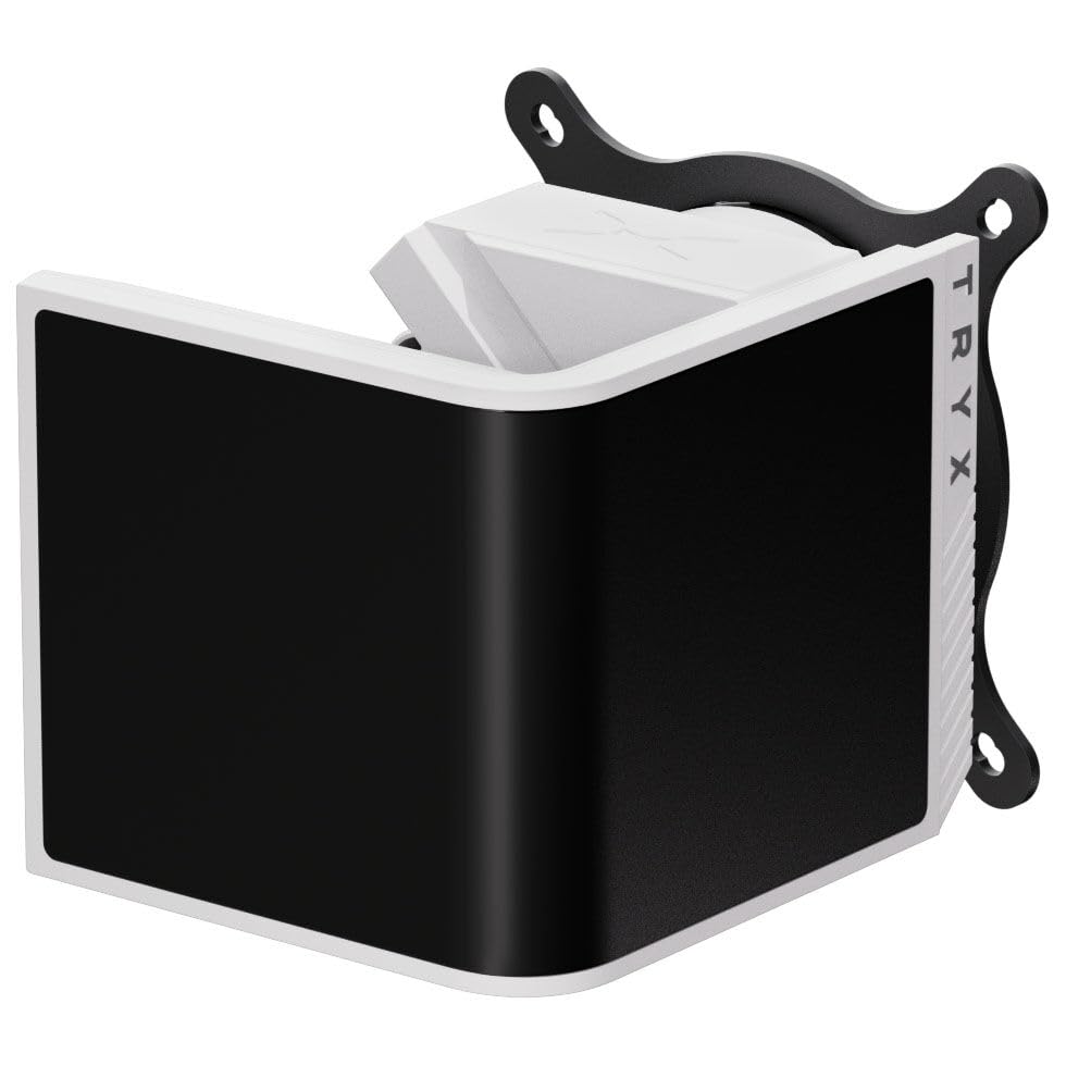 TRYX Panorama SE ARGB 360 White | 360 mm AIO with Rotating 6.5 Inch AMOLED Display for Anamorphic 3D Effects, 3x RGB Fans - for LGA 1851/1700/1200/115X & AM5/AM4