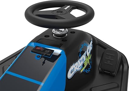 Razor Crazy Cart DLX - 24V Electric Drfting Go Kart - Enhanced Drift Bar, Brodie Knob Steering, Variable Speed, Up to 12 mph
