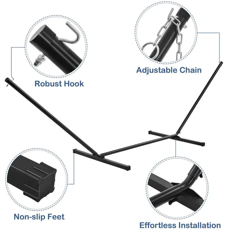 Outdoor Hammock with Stand & Bag – $29.99 Flash Sale!