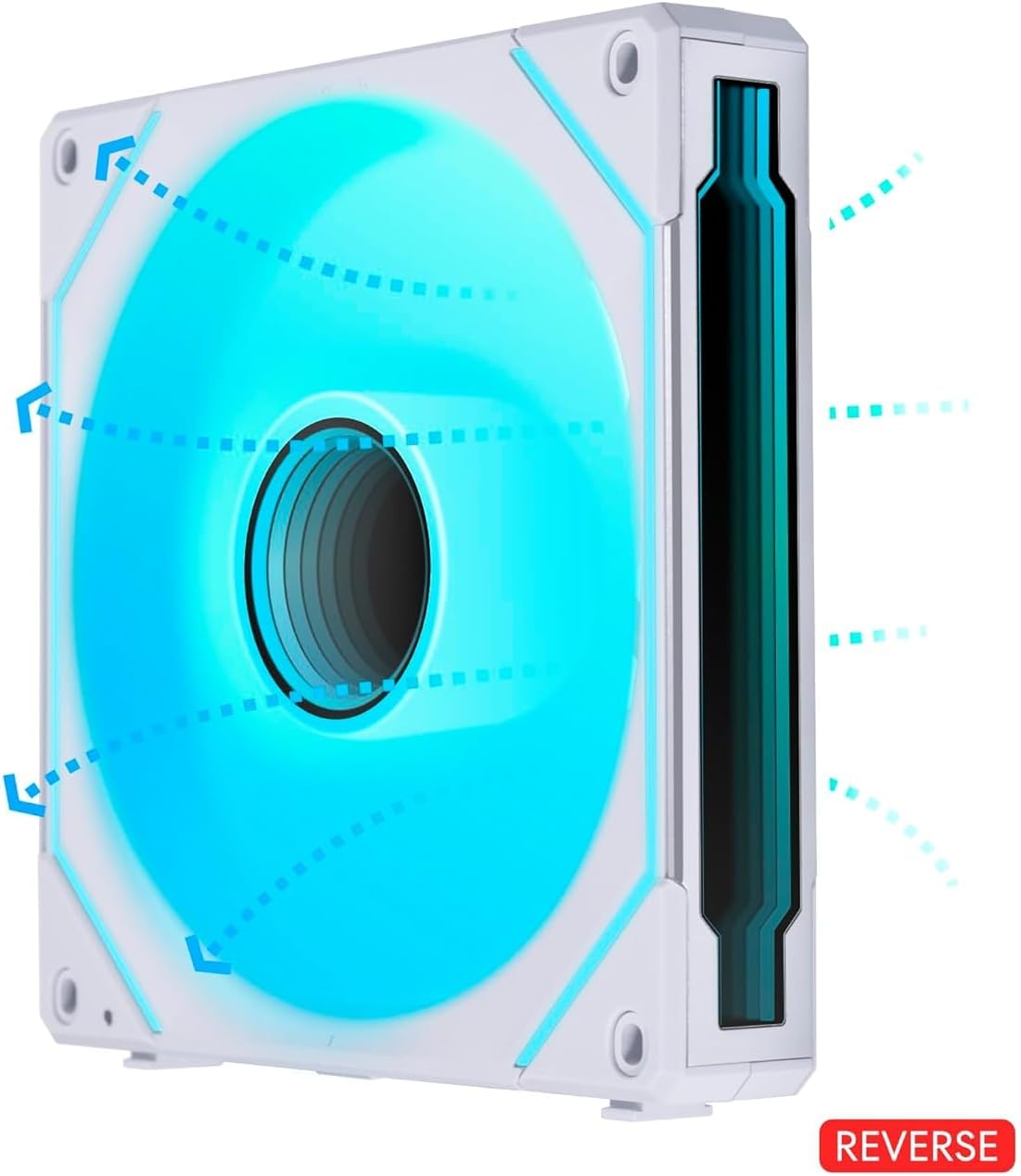 Lian Li Uni Fan SL-INF 120 ARGB PWM Fan 120 mm White