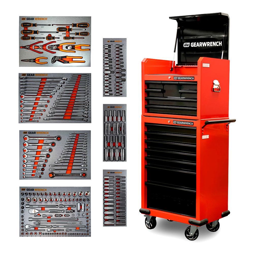🔥Clear inventory, low price 234-Piece 660mm (26") 7 Drawer Tool Chest & 7 Drawer Trolley| On The Last Day