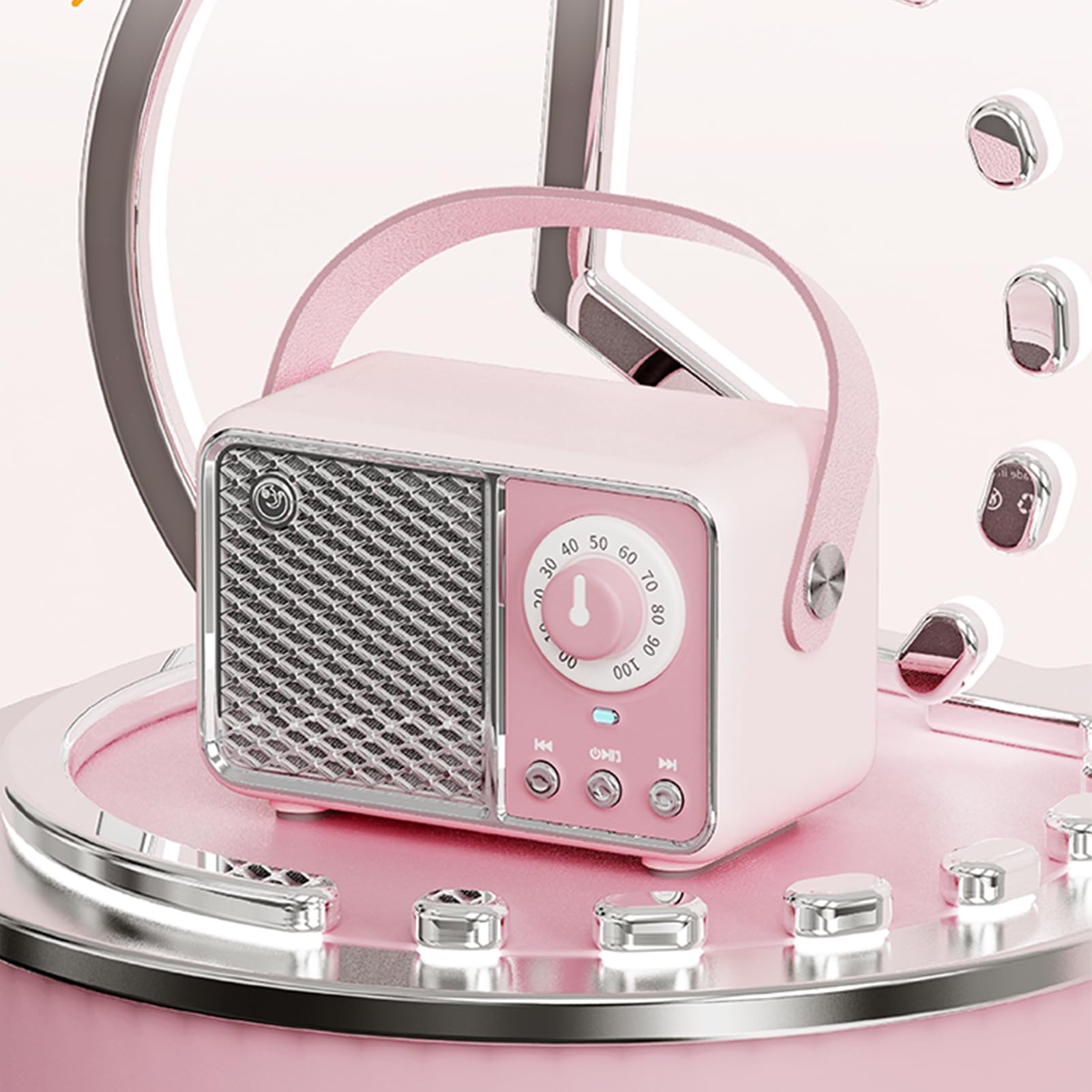 Dosmix Retro Bluetooth Speaker, Vintage Decor, Mini Wireless Bluetooth Speaker, Cute Old Fashion Style for Kitchen Desk Bedroom Office Party Outdoor Accessories for iPhone Android (Green)