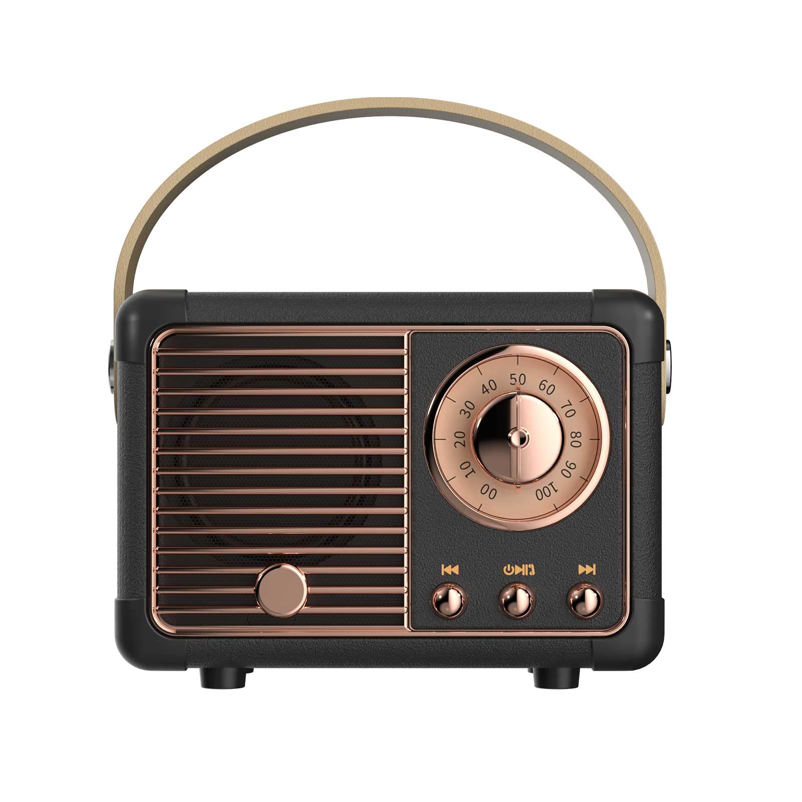 Dosmix Retro Bluetooth Speaker, Vintage Decor, Mini Wireless Bluetooth Speaker, Cute Old Fashion Style for Kitchen Desk Bedroom Office Party Outdoor Accessories for iPhone Android (Green)