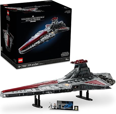 LEthtGO Star Wars Venator Class Republic Attack Cruiser, Ultimate May The 4th Collectibles, Series Building Set