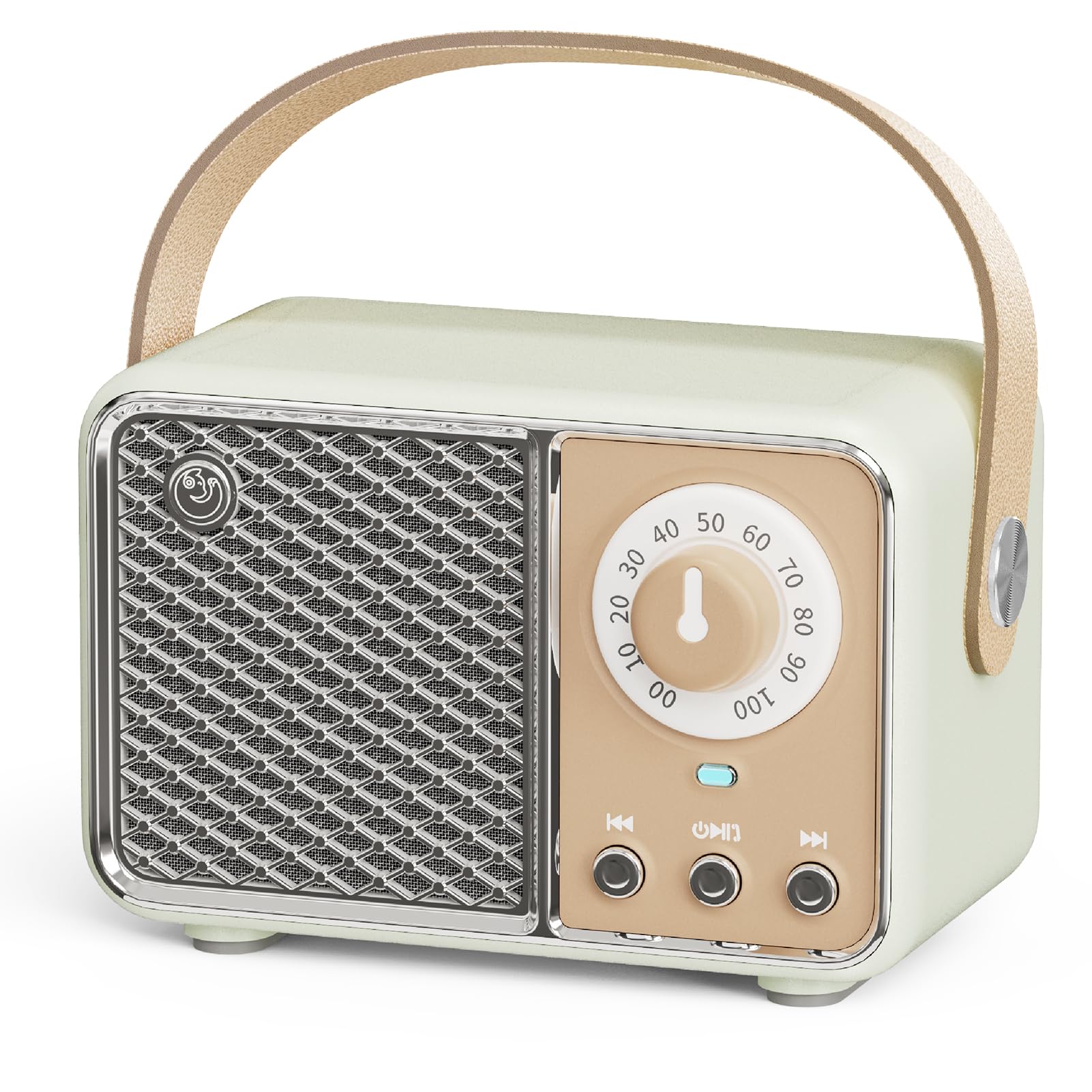 Dosmix Retro Bluetooth Speaker, Vintage Decor, Mini Wireless Bluetooth Speaker, Cute Old Fashion Style for Kitchen Desk Bedroom Office Party Outdoor Accessories for iPhone Android (Green)