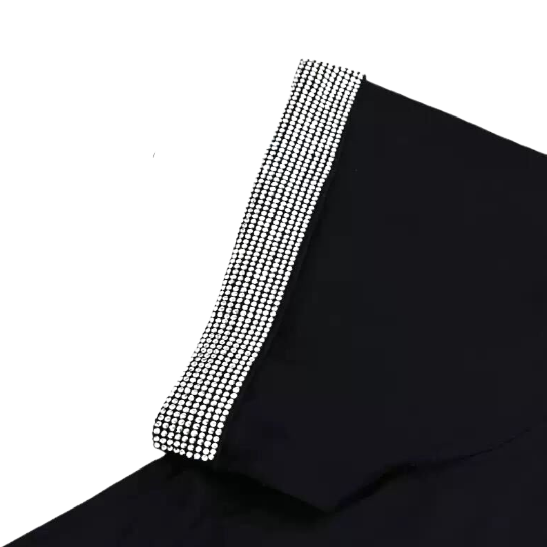 VYBES Rhinestone Pocket Tee