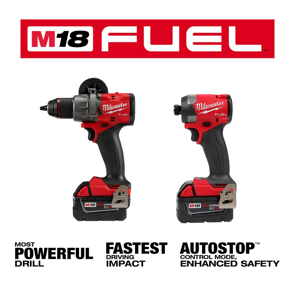 CLEARANCE:3697-22IN M18 FUEL 18V Hammer Drill | Drive Kit w| M18 Tire Inflator