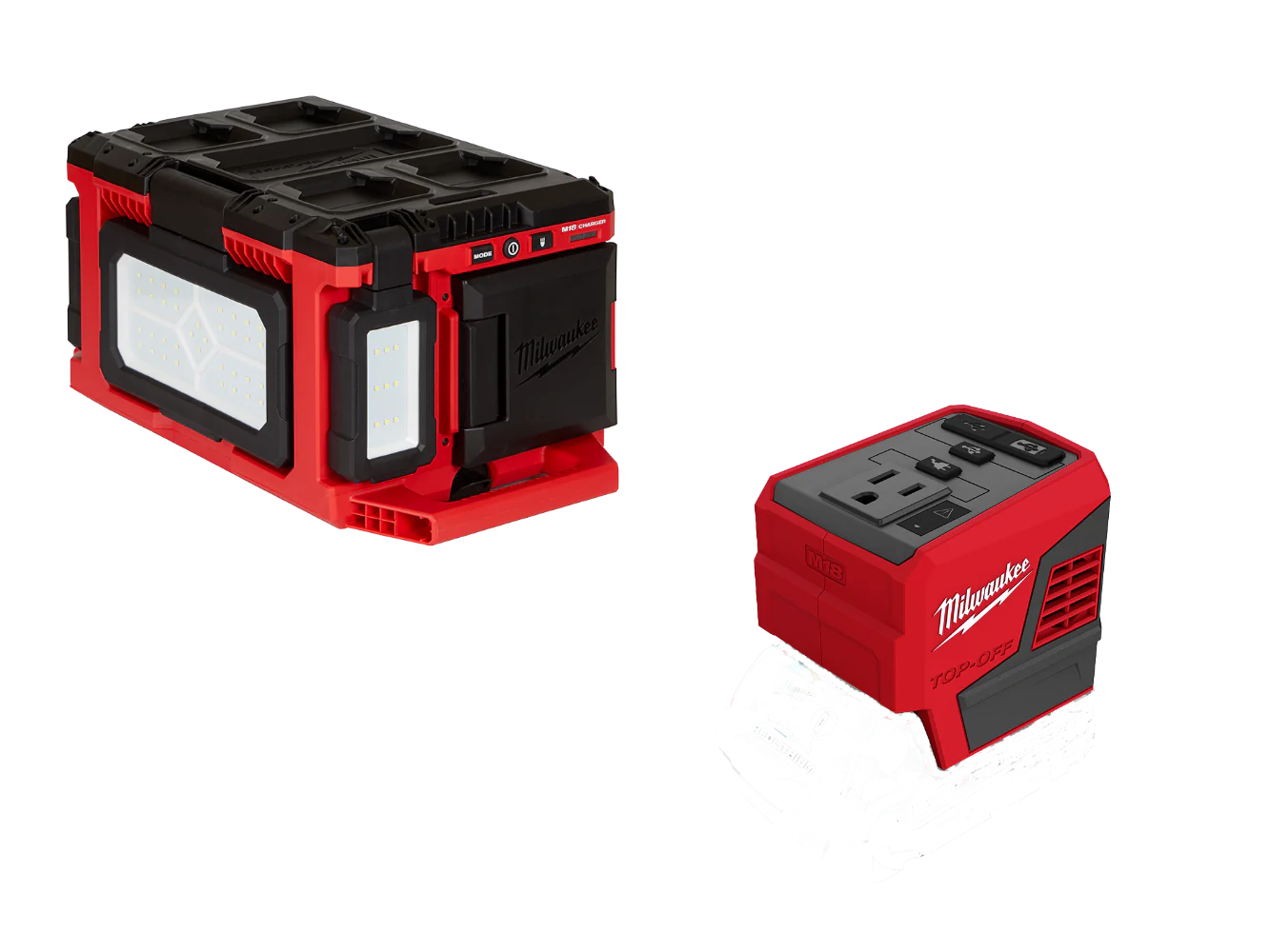 2357-20TO M18 18V PACKOUT Light/Charger w/ M18 Top Off Power Supply