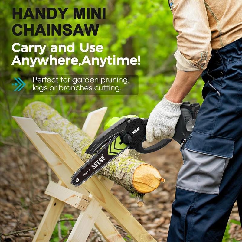 SEESE Brushless Mini Chainsaw- 6"CordlessPruning Saw