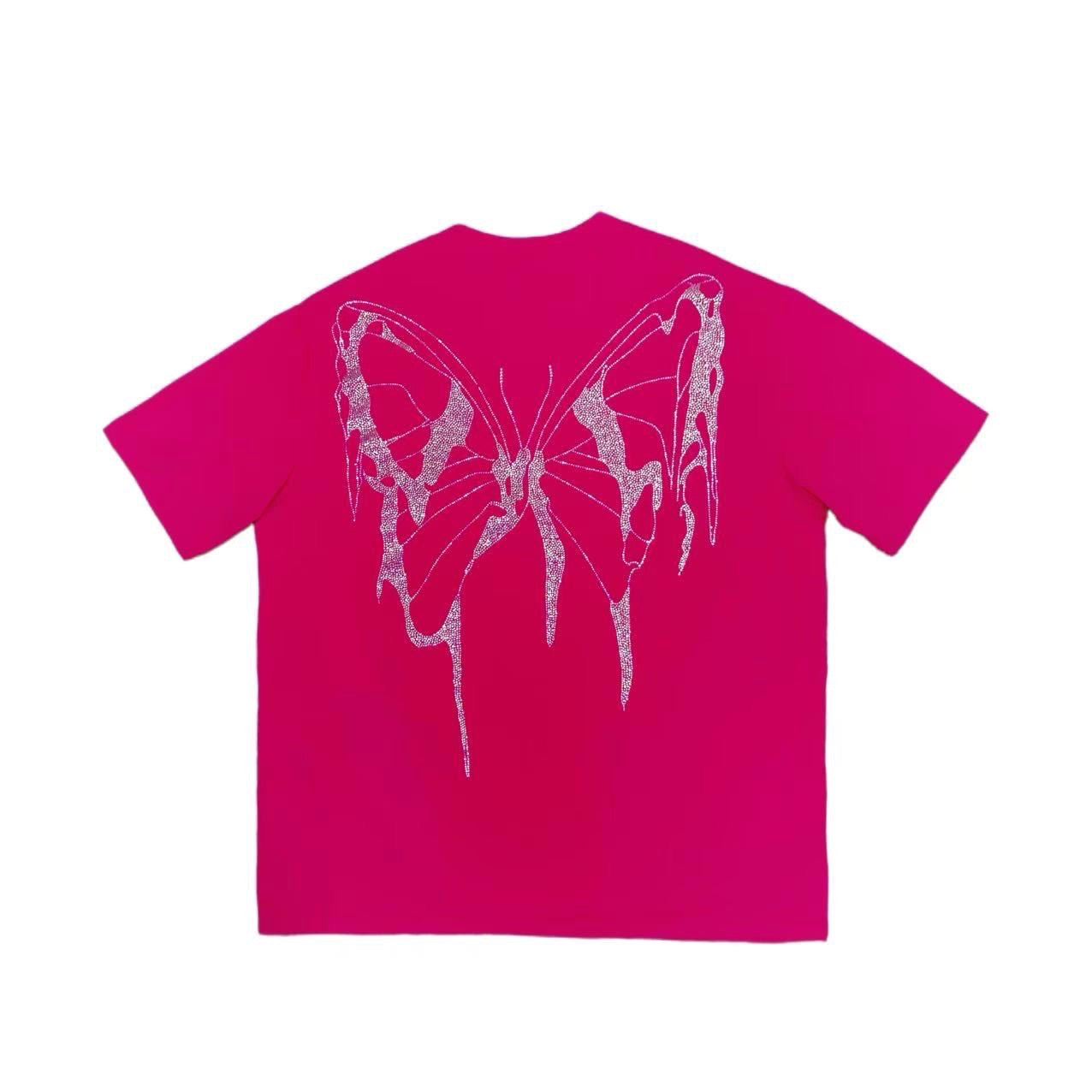 VYBES Rhinestone Butterfly Tee