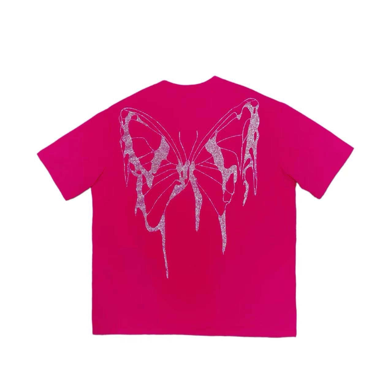 VYBES Rhinestone Butterfly Tee