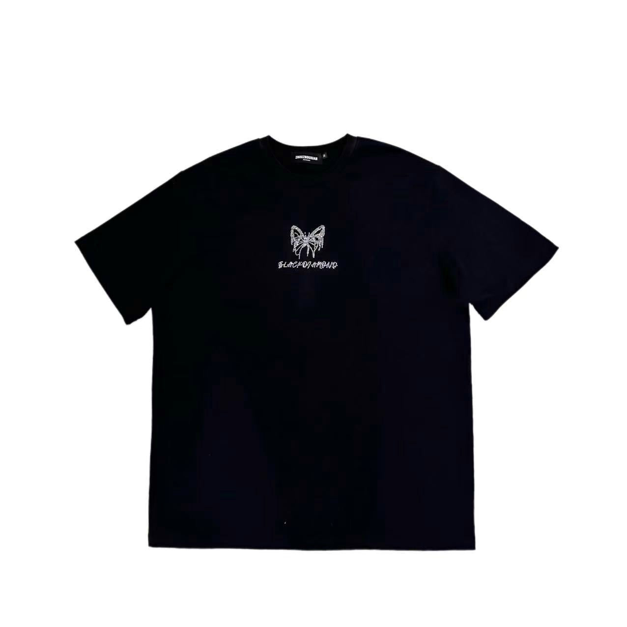 VYBES Rhinestone Butterfly Tee