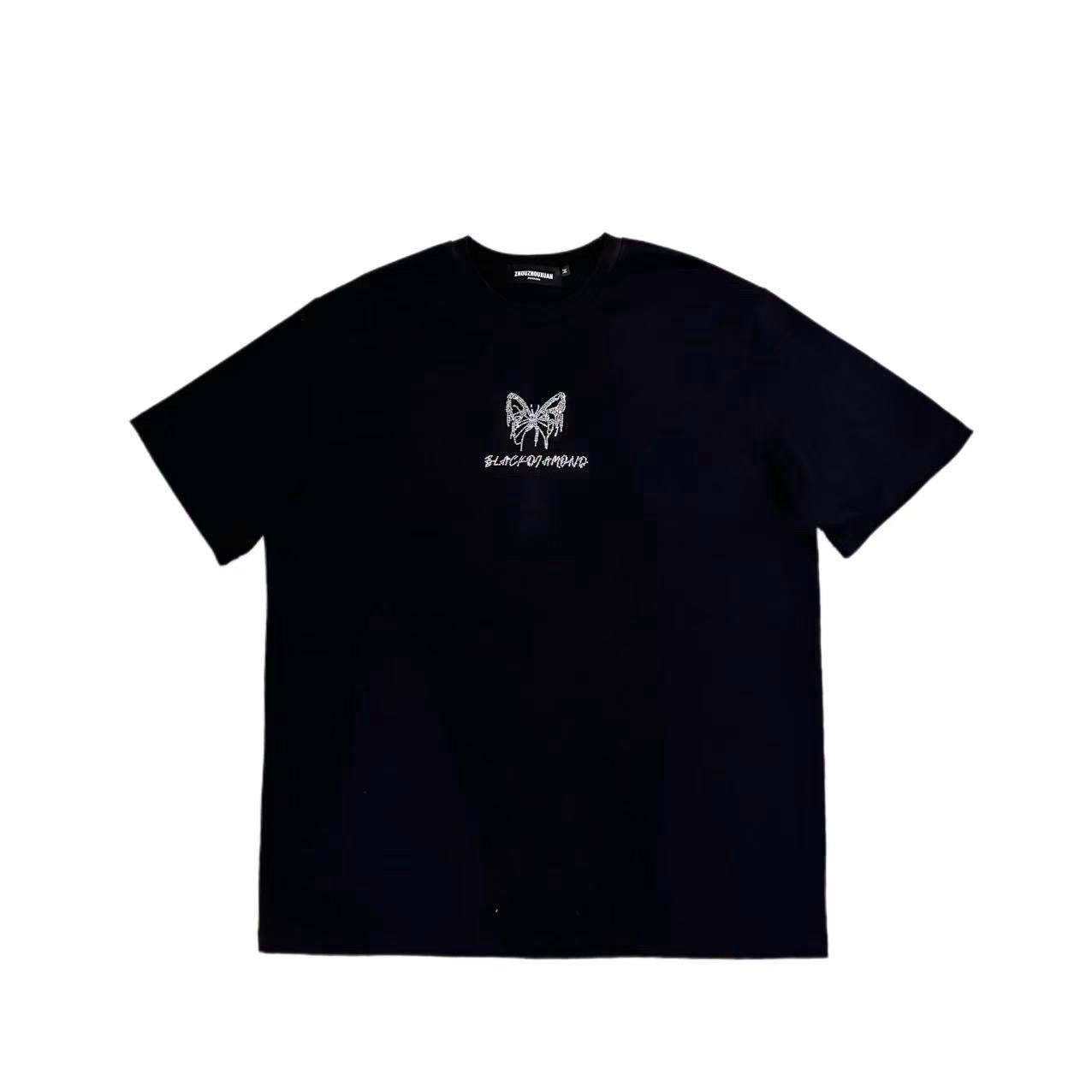 VYBES Rhinestone Butterfly Tee