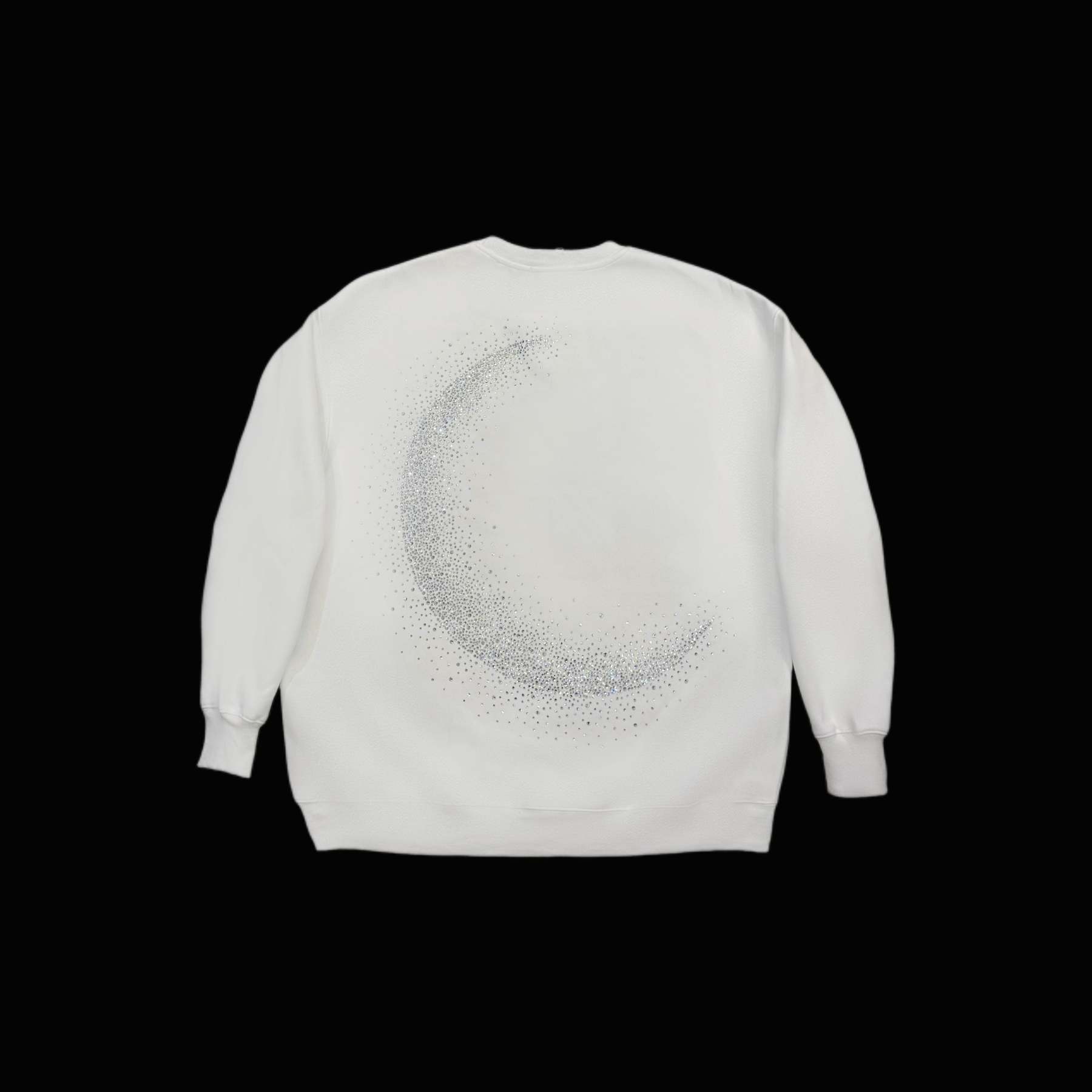 VYBES Rhinestone Moon Crewneck