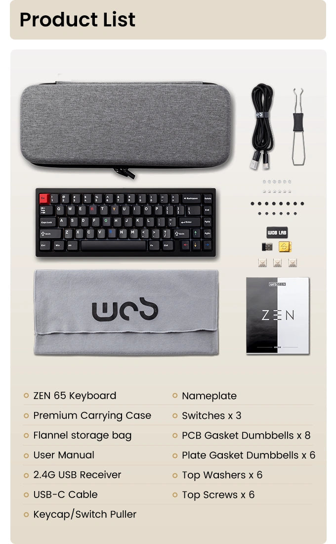 [In Stock]Wobkey Zen65