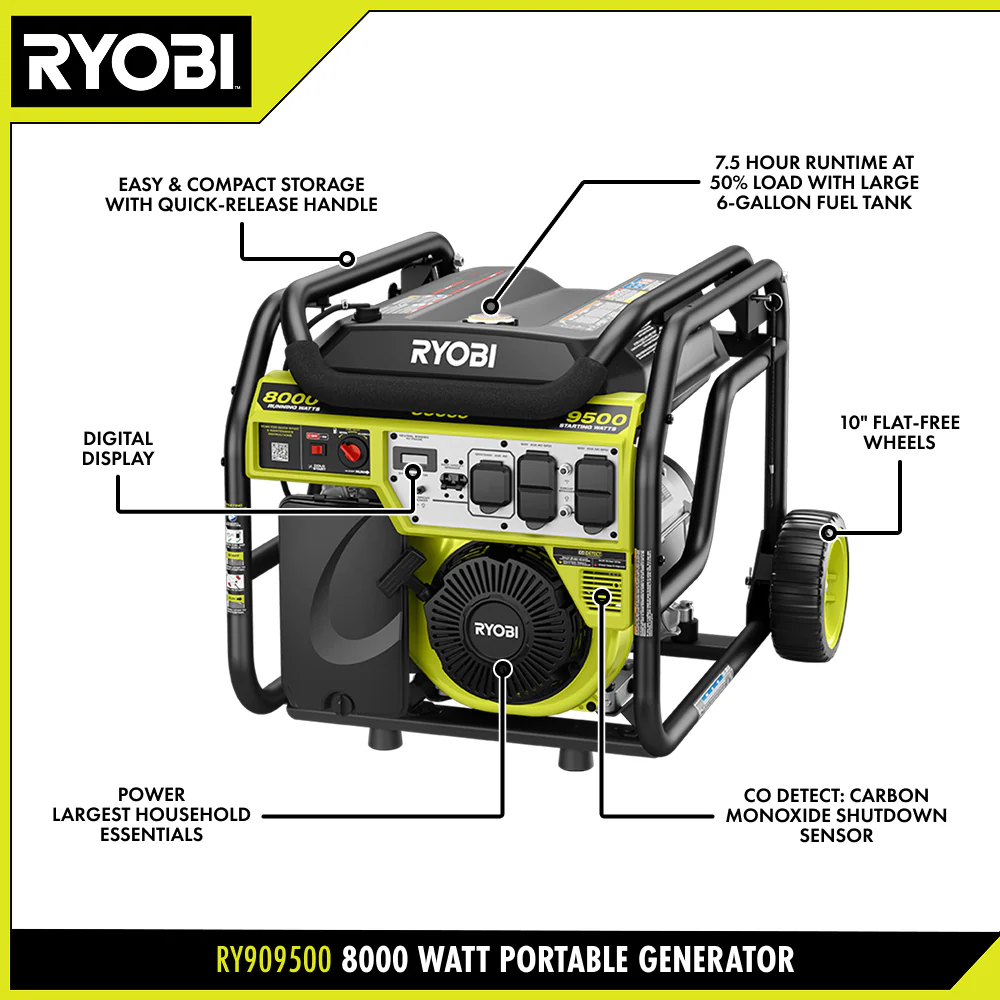 8000W Portable Gas Generator