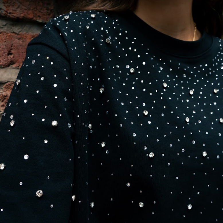 VYBES Luxe Rhinestone??Tee