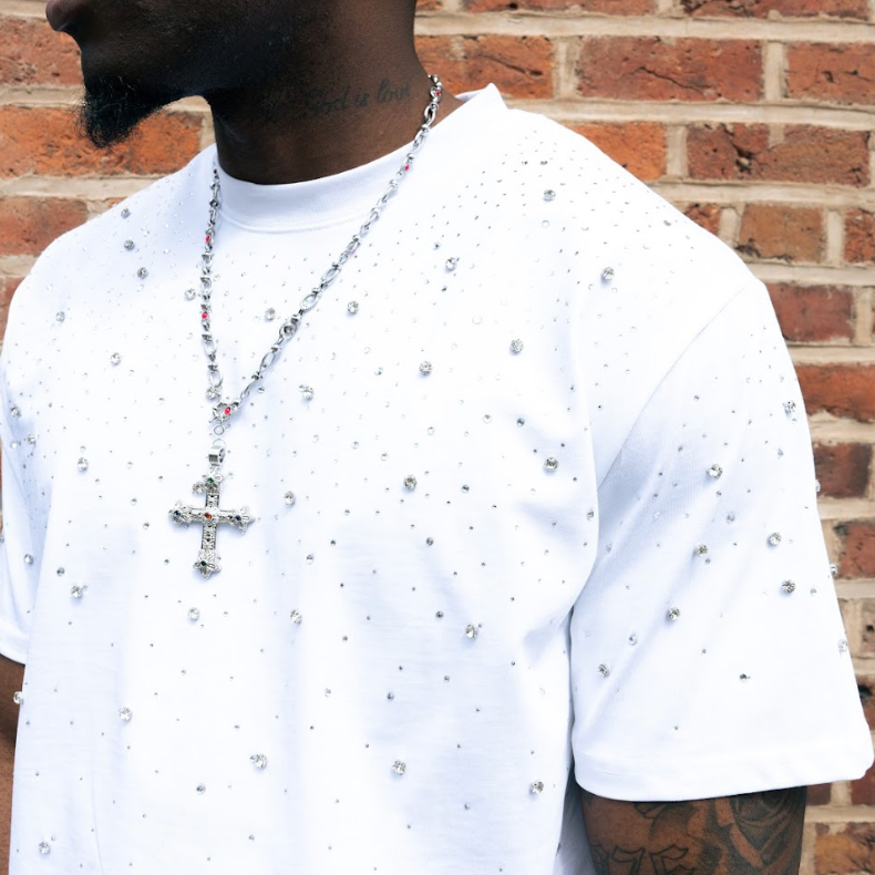VYBES Luxe Rhinestone??Tee