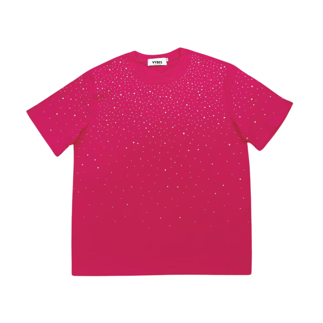 VYBES Classic Rhinestone Tee