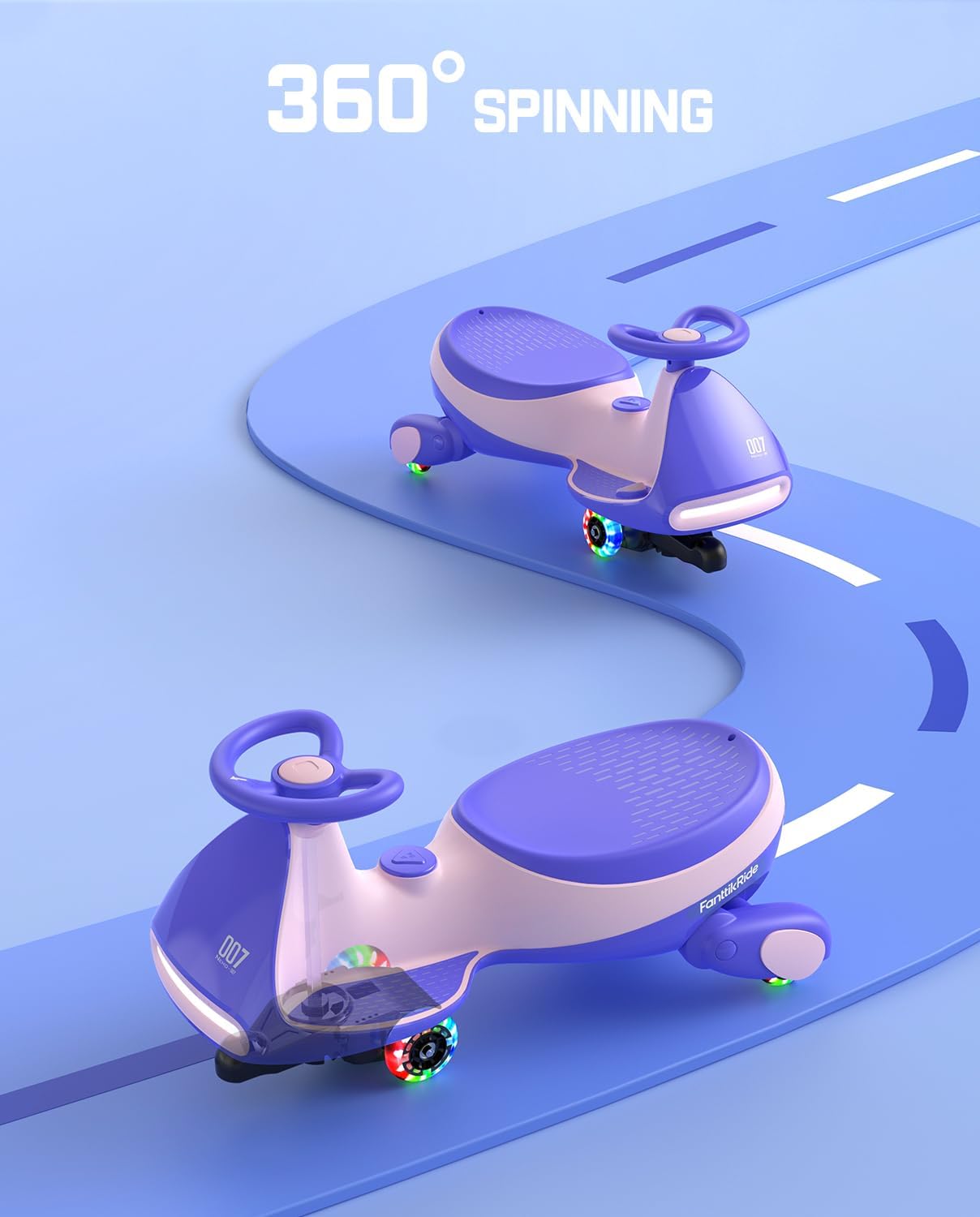[SALE]⚡️Electric Wiggle Car for Kids – 2 Speeds, Lights & Music