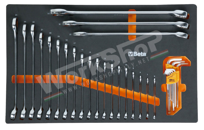 Carrello RSC24 9 cassetti Beta + Allestimento 406 Utensili in termoformato morbido