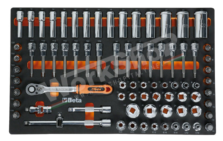 Carrello RSC24 9 cassetti Beta + Allestimento 406 Utensili in termoformato morbido