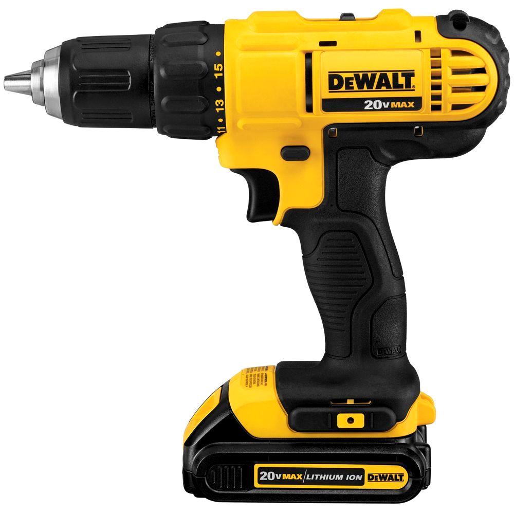 DE DCK240C2 20V Compact Drill Driver/Impact Driver Combo Kit