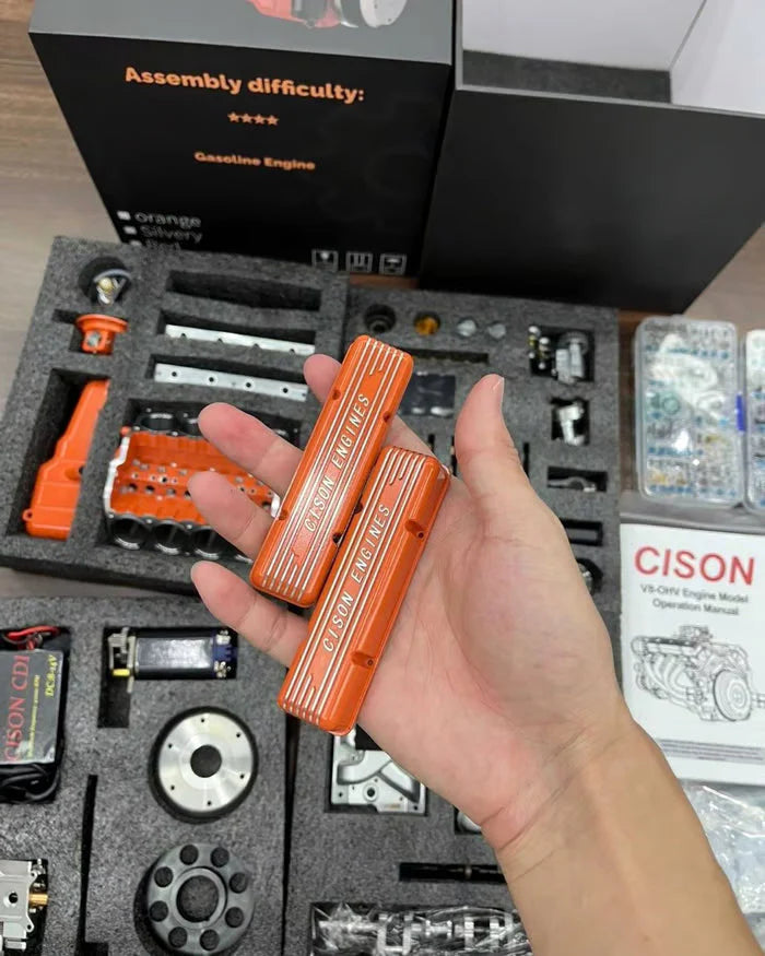 Model bencinskega motorja CISON V8 OHV za samosestavljanje