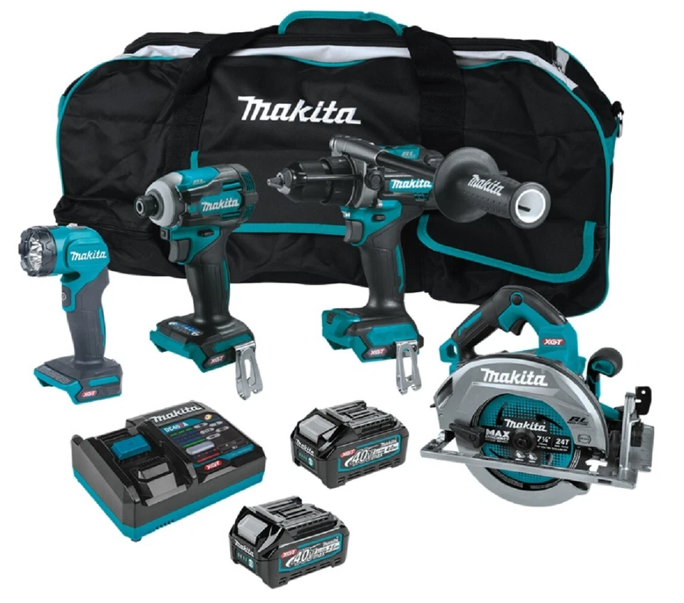 Makita GSR01M1 40V Max XGT 7-1/4 in. Rear Handle Circular Saw Kit (4 Ah) New