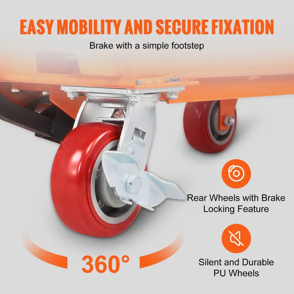 VEVOR Hydraulic Lift Table Cart | 330 lbs | 770 lbs | 1,760 lbs