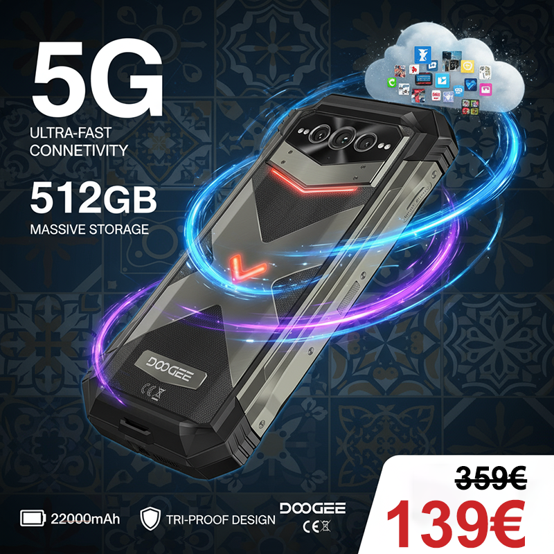 ⚡📱Doogee V Max Plus – Robustes 5G-Smartphone, globale Version✅